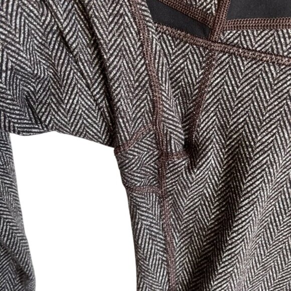 Lululemon Wunder Under Pant Size 4 Giant Herringbone Black Wi14 Quilt - Picture 12 of 14